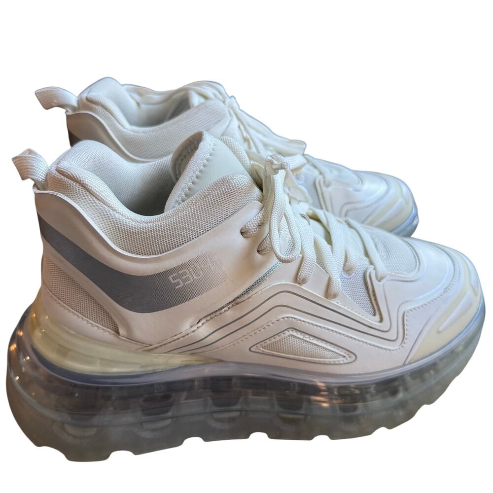 Shoes 53045 Bump'Air 3D Sneaker Platform White Unisex Sz 40 Sz 9